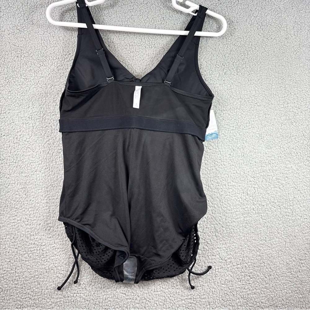 Cacique Black Women's One Piece Swimsuit - Picture 10 of 16